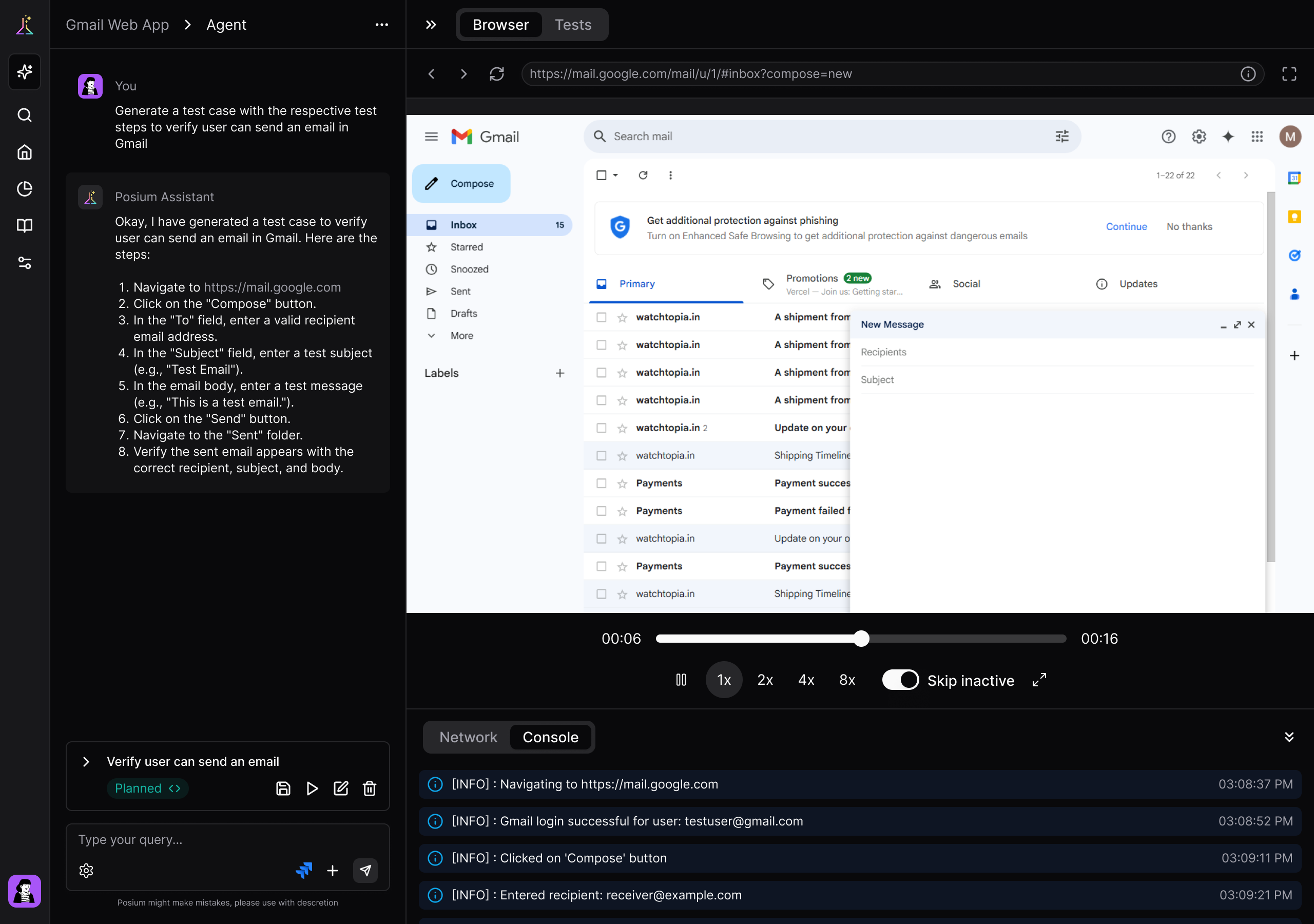 Posium AI Interface